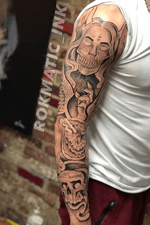 Sleeve tattoo by rokmatic_ink