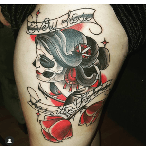 My lady leg tattoo