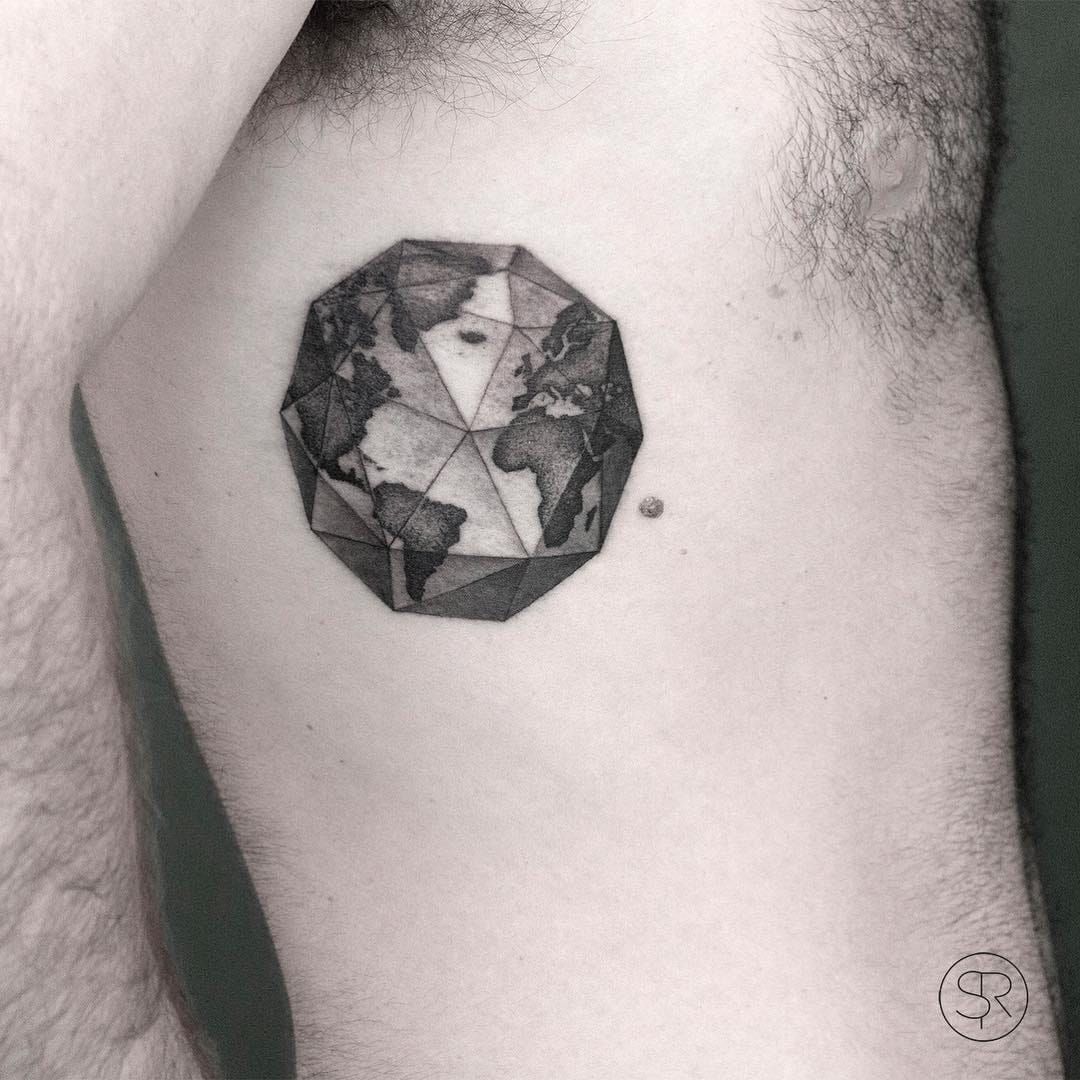 Desert cactus blackwork tattoo Cool geometric diamond shape  Geometric  diamond tattoo Desert tattoo Shape tattoo