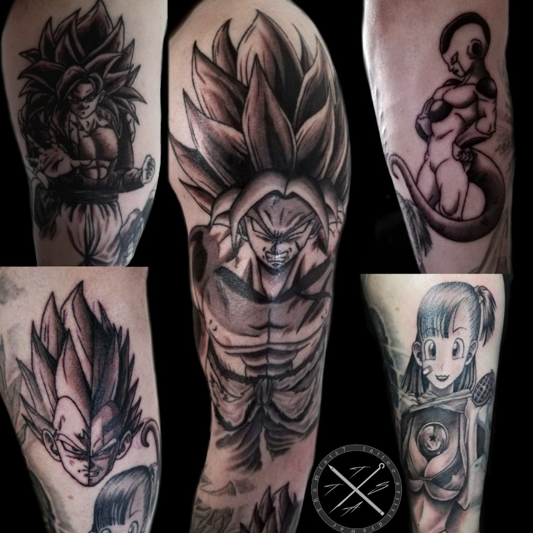 3 sessions total on this Vegeta tattoo from Dbz ✌🏿