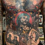 Jesus tattoo by Matt Andersson #MattAndersson #Jesustattoo #JesusChristtattoo #religioustattoo #religious #Catholic #Christian #portraittattoo #cross #crownofthorns