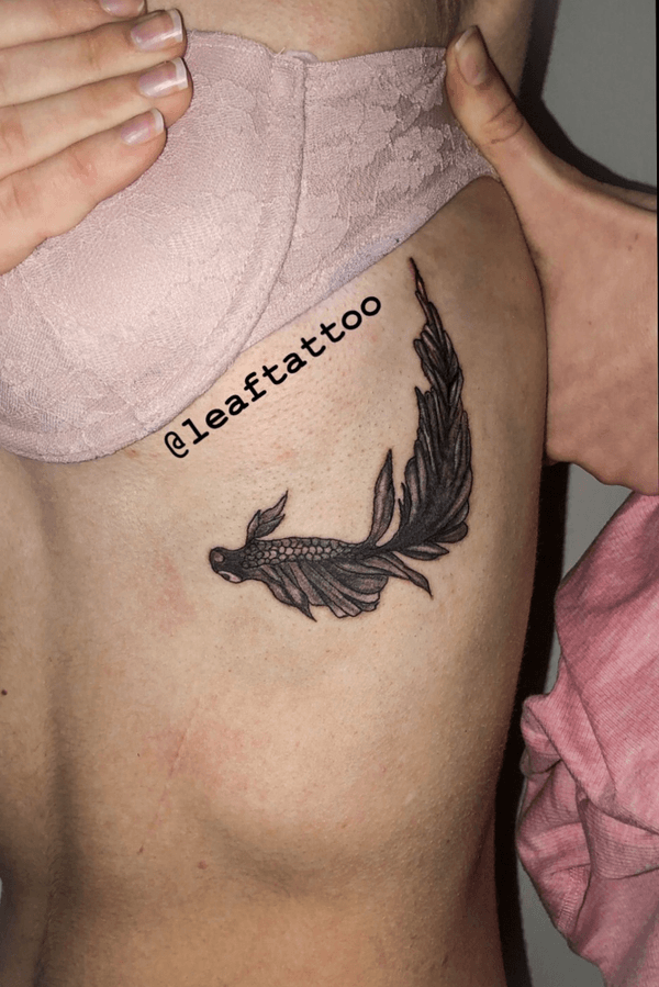 Tattoo from leaf 