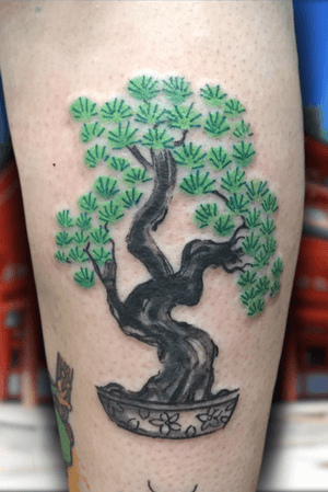 Inky style bonsai tree