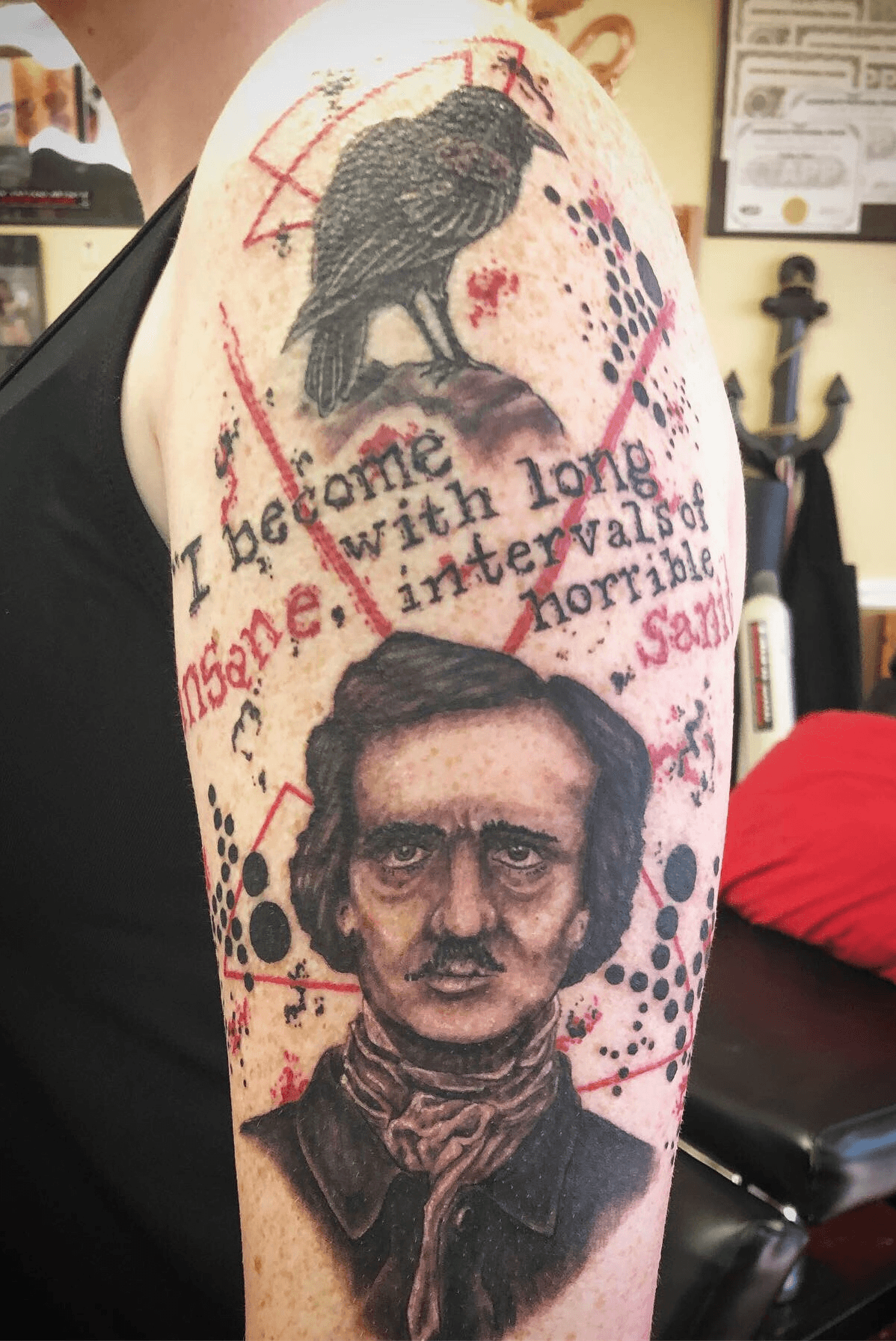 CryBaby Tattoo  A little Edgar Allan Poe for our lovely  Facebook