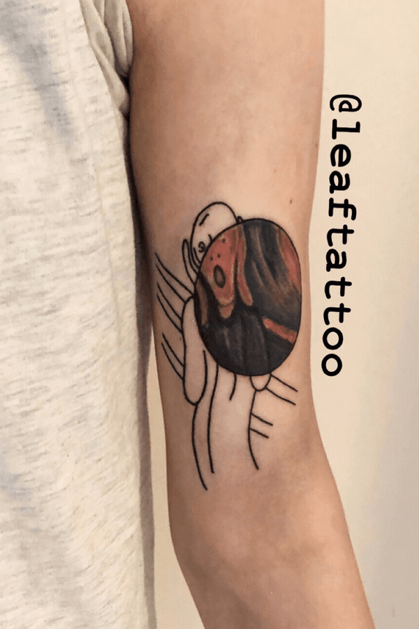 Tattoo from leaf 