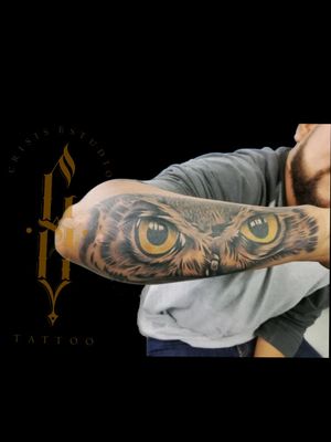 Tattoo ojos de búho 