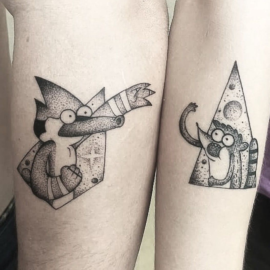 mordecai  the rigbys  Check out my regular show tattoo Just got it a