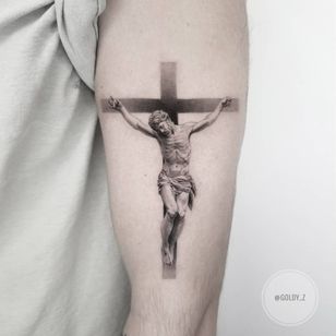 Tatuaje de Jesús por Goldy Z