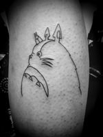 Totoro #singleline #singlelinetattoo#oneline #onelinetattoo #oneinkseven #totoro #draw #drawing #studioghiblitattoo #studioghibli 