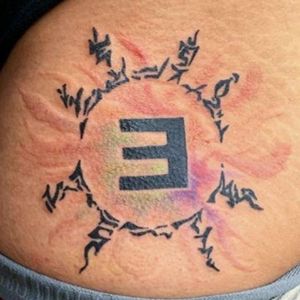 2nd Tattoo @chumreon Eminem Emblem iside the Eight Trigrams Sealing Style from Naruto