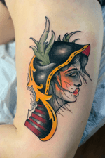  Neotraditonal lady #neotradtional #colortattoo