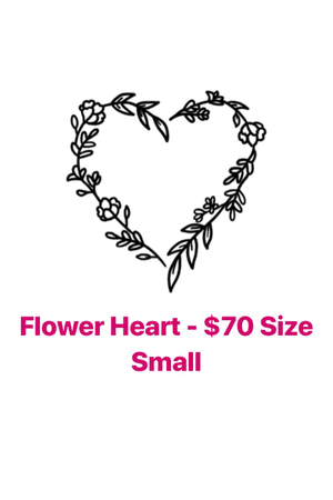 Heart Made Of Flowers - #flowers #heart #flash #tattooflash #tatted #tattooartist #design #drawing 