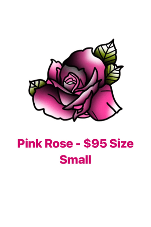 Pink Rose Tattoo Design - #flash #flashart #design #tattoo #artist #tatted #pinkrose #rose #rosetattoo 