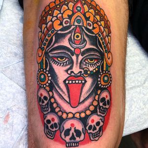 Kali tattoo by Robert Ryan #RobertRyan #specialtattoos #uniquetattoos #besttattoos #awesometattoos #tattoodoapp #tattooartist