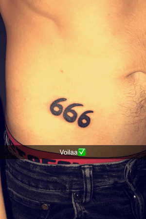 My tattoo ✅😈 #tattooartist #666 #demon #diablo #tatouage #tatouages 