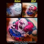 🎈🎈🎈"We all float down here, Georgie..."🎈🎈🎈 Can't believe it has been a year since I completed this, and since Stephen King's revamped,"It" ! came back out in 2017!!! ***Finished this in 3 total sessions on cover-up number 2 on him on the other side of his chest over some brass knuckles...Pennywise from Stephen King's "It," which traumatized me as a child, lol.... cover-ups tattooed by Alysia Roberson at Siren's Cove Tattoo in Piedmont, SC! Sorry for the glare and redness...some fresh and some healed.... #coveruptattoo #horrortattoo #tattoonightmares #horrormovies #stephenking #timcurry #hiyageorgie #weallfloatdownhere #scaryclown #realistictattoo #chesttattoo #portraittattoo #tattoos #tattooed #pennywise #pennywisetattoo #clowntattoo #tattooedman #sc #tattooedwoman #flashbackfriday #southcarolinatattooartist #weallfloatdownhere #greenvillesc #it #clemsonsc #itmovie #alysiarobersontattoo #sirenscovetattoo www.facebook.com/Alysia.Roberson.Tattoo.Artist www.facebook.com/sirenscovetattoo ig: sirens_cove_tattoo 