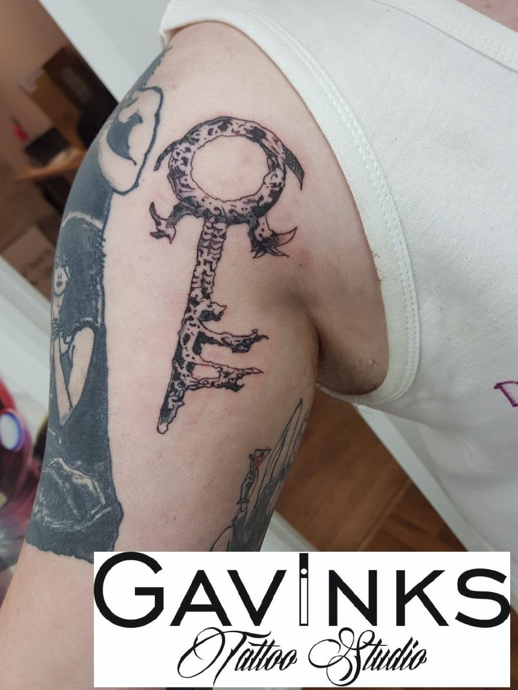 Neil Gaiman tattoo  finished