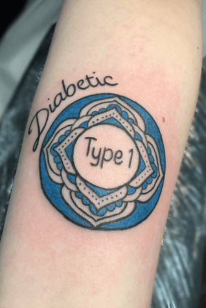 My spin on the Type 1 Diabetes symbol 🤘🏼