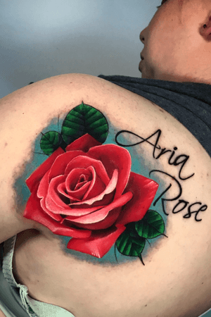 Colorfull rose #rose #RoseTattoos #tattooartist #tattoos #miami #miamitattoos 