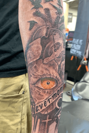 Done at the All-American Tattoo Convention in fayetteville, NC. Done by Choo Shop Tattoo in NC.