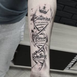 #тату #ДНК #trigram #tattoo #DNA #inkedsense #tattooist #кольщик