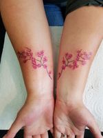 Cherry blossom braches #floraltattoo #wristtattoo #tattoos_rotorua #nztattoo #girlytattoos 