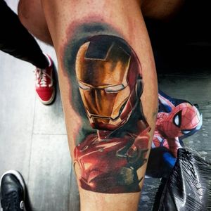 Part healed and part fresh #ironmantattoo #ironman #marveltattoo #marvel #comictattoo #comictattoo #marveltattoos #stanlee #realism 