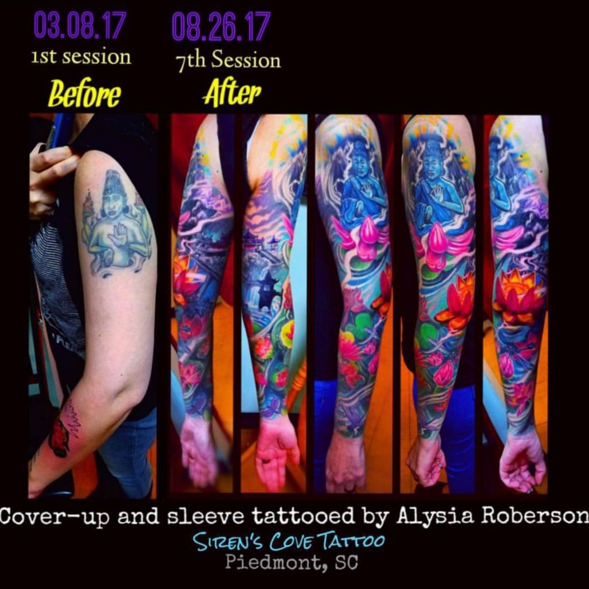 Tattoo uploaded by SC Tattoo Alysia Roberson Greenville Mauldin • 7th