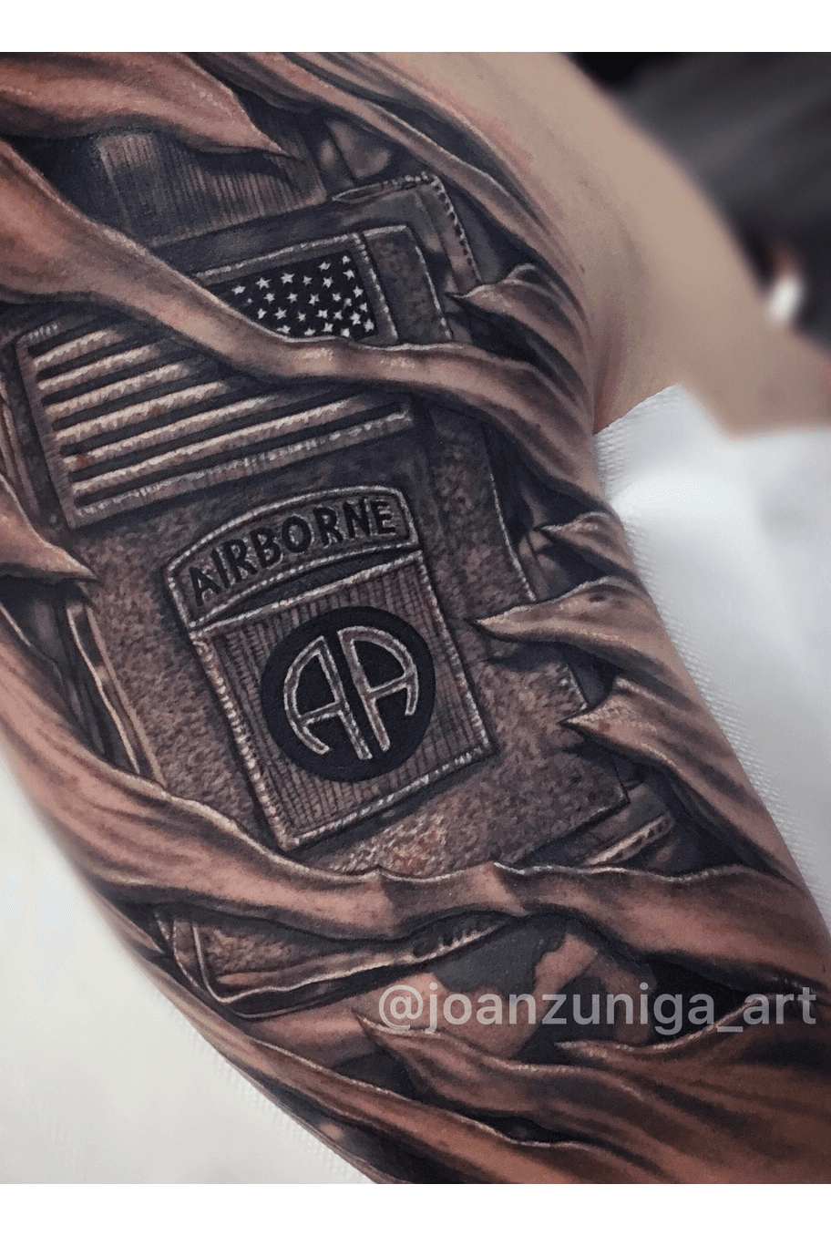 US Army 101st US Airborne Tattoo  Veteran Ink
