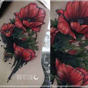 Poppy flower cover up