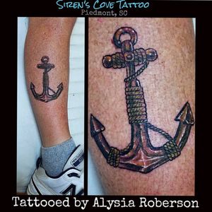 Got to do this anchor on a retired Navy boat captain...Vietnam Vet... was in the Navy over 29 years!!! Had great stories! Appreciate his service! #tattoos #tattooed #tattooedmen #tattooedman #tattooedwomen #tattooedwoman #anchortattoo #anchor #navy #navytattoo #military #realistictattoo #realistic #realism #militarytattoo #legtattoo #vietnam #vet #vietnamvet #veteran #veterans #usa #merica #captain #sc #sctattooartist #sirenscovetattoo #sctattooer #sctattoo #sctattooshop #yeahthatgreenville #greenvillesc #andersonsc #clemsonsc #piedmontsc #femaletattooartist #alysiarobersontattoo www.facebook.com/Alysia.Roberson.Tattoo.Artist www.facebook.com/sirenscovetattoo