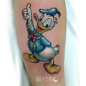 Donald duck Disney tattoo cartoonPaperino