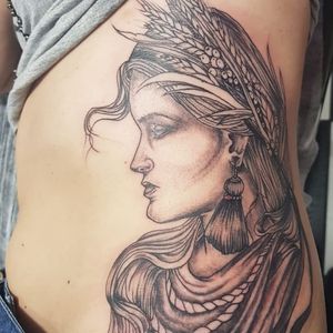 Athena Deusa da sabedoria e da guerra #tattoorealism #tattoorealistic #tattooartist #tattoosombreada #tattooart #tattooblackandgrey 