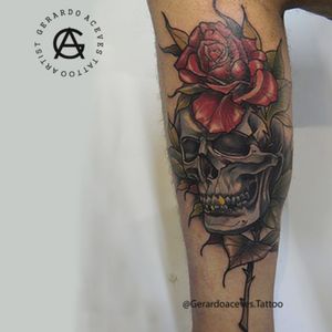 Skull and rose 