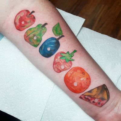 One Piece Tattoo Devil Fruits  One piece tattoos, Z tattoo, Fruit tattoo