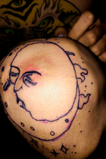 Kiss monney moon #kness tattoos ☀️🌓
