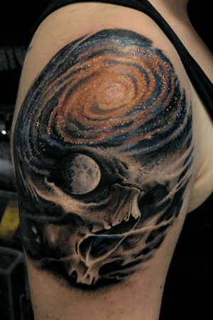 #feartheouterspace #outerspace #moon #skull #galaxy 