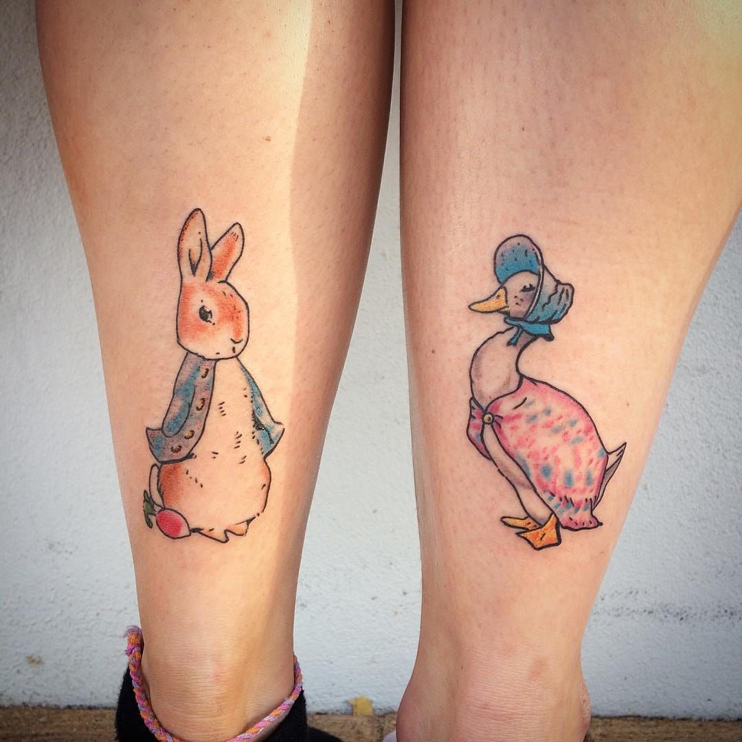 Beatrix Potter inspired Watercolour tattoo of Peter Rabbit Jess Hannigan  Adelaide South Australia  Rabbit tattoos Bunny tattoos Pretty tattoos