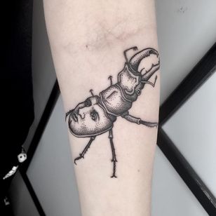 Tatuaje de Franz Kafka por Katy Wiedemann