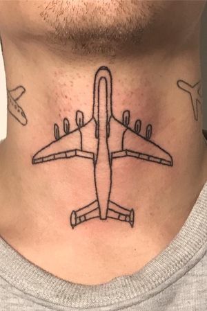 Handpoked b52 bomber plane