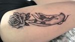 Thank you Marina💕🌹 #tattoo #blackandgreytattoo #rose #hand #inkedgirls #love #pain #londontattoo #perthtattoo #melbournetattoo #sydneytattooexpo #miss_preciouss
