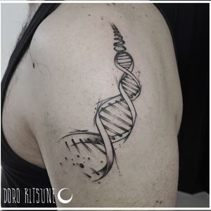DNA sketch tattoo
