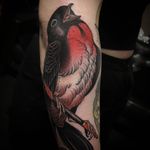 Neo Traditional tattoo by Bjorn Liebner #BjornLiebner #tattooartist #neotraditional #illustrative #darkart #antique #vintage #Japanese #bird #feathers #wings