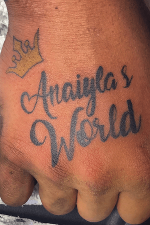 Hand tattoo custom name 
