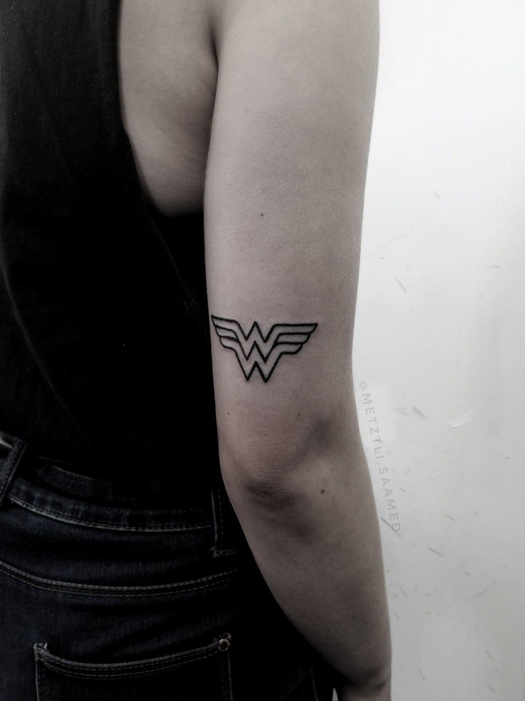 Wonder Woman Tattoo Appreciation Page  Watercolour style logo  Facebook