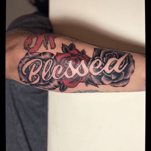 Custom blessed tattoo 