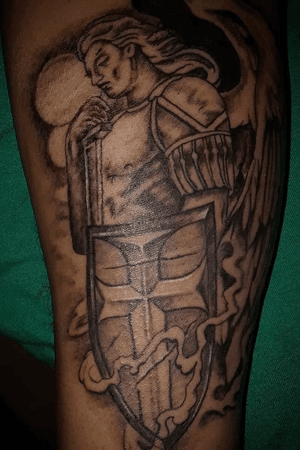 Arc Angel Michael #religious #angel #Black #tattooartist 
