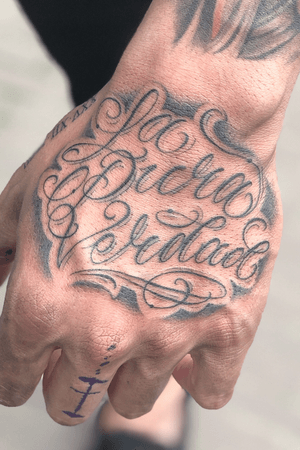 Handjob #tattoo #handtattoo #script #lettering #freehand 