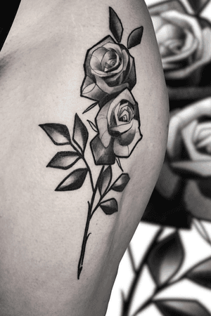 Blackwork roses