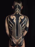 Tribal tattoo by Hanumantra #Hanumantra #neotribaltattoo #tribaltattoo #tribal #blackwork #illustrative #pattern #shapes